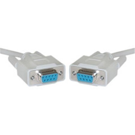 CABLE WHOLESALE CableWholesale 10D1-20406 Null Modem Cable  DB9 Female  UL rated  8 Conductor  6 foot 10D1-20406